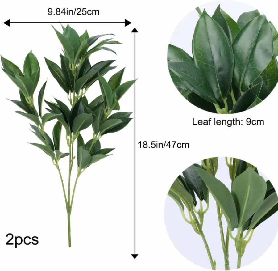 AILANDA 32.3" Artificial Eucalyptus Stems - Faux Greenery Shrubs for Floor Vases, Wedding Centerpieces, Spring Home Decor, Silk Plants for Table Arrangements