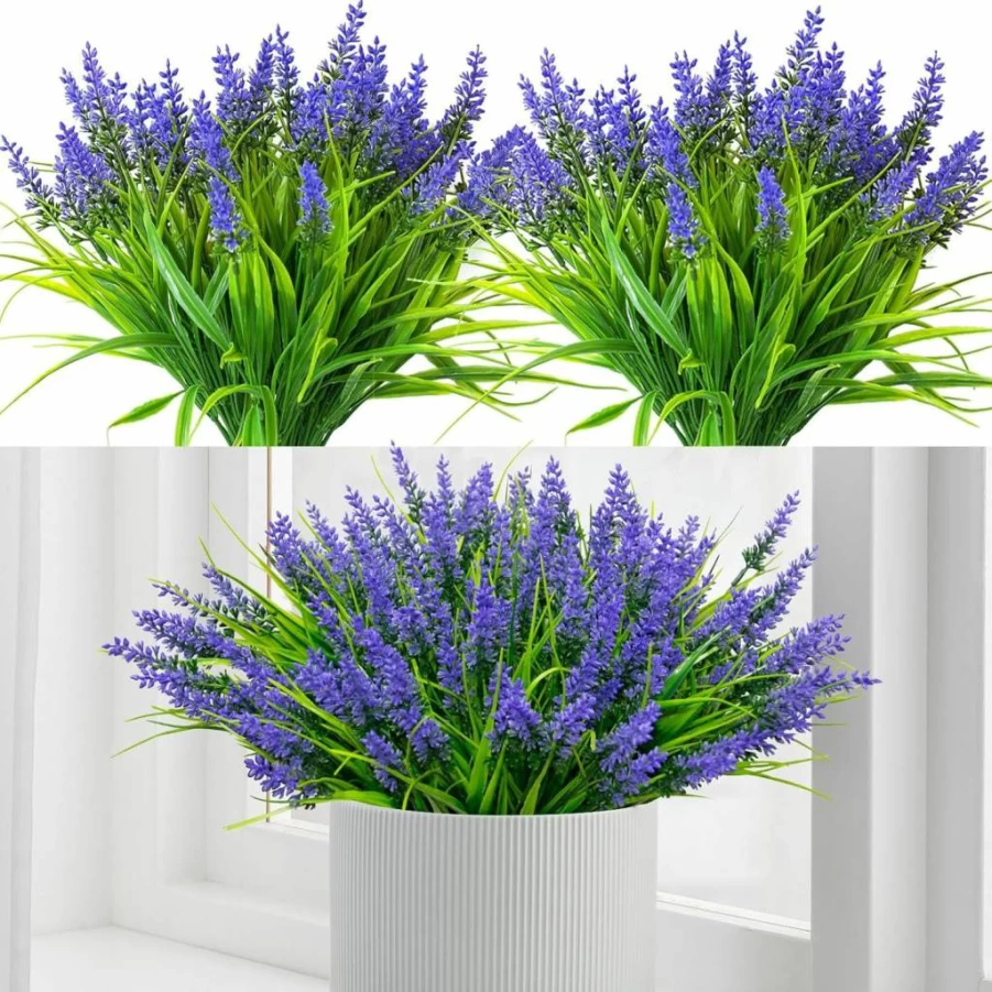 18Pcs ZDFRBJG Artificial Morning Glory Flowers, UV Resistant Faux Silk Outdoor Plants for Porch, Patio, Balcony, Window Box Decor, Realistic Floral Arrangement