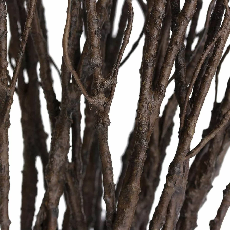 FLOERVE 12 Pack Artificial Curly Willow Branches - 36" Tall Brown Twig Stems for Vase Arrangements, Wedding Decor, DIY Floral Crafts, and Home Decoration