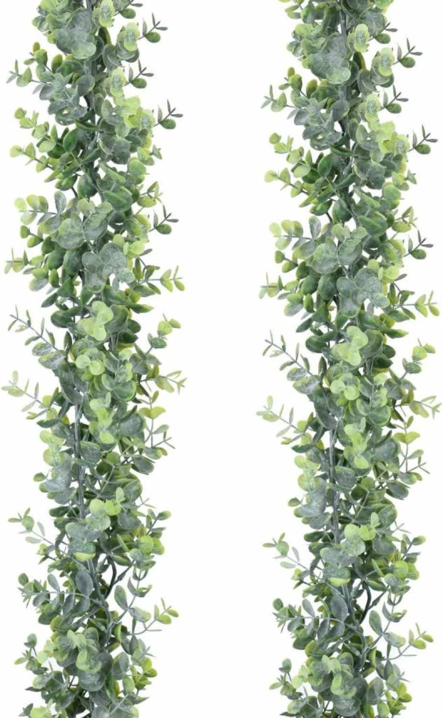 DearHouse 2 Pack Artificial Eucalyptus Garland, 6 Feet UV Protected Fake Vines for Wedding Backdrop, Arch, Wall Decor - Indoor Outdoor Hanging Greenery