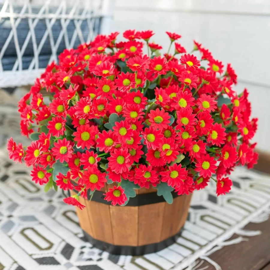 INSPRING 10 Bunches UV Resistant Artificial Sunflowers, Realistic Fake Flowers for Outdoor Decor, Wedding, Party, Porch, Patio, Balcony, and Garden