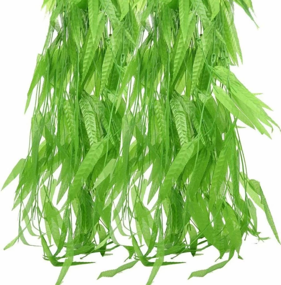 Bird Fiy 50 Pcs Artificial Flower Garland - 376 Feet Fake Foliage Vine, Rattan Wicker Greenery for Garden & Home Decoration